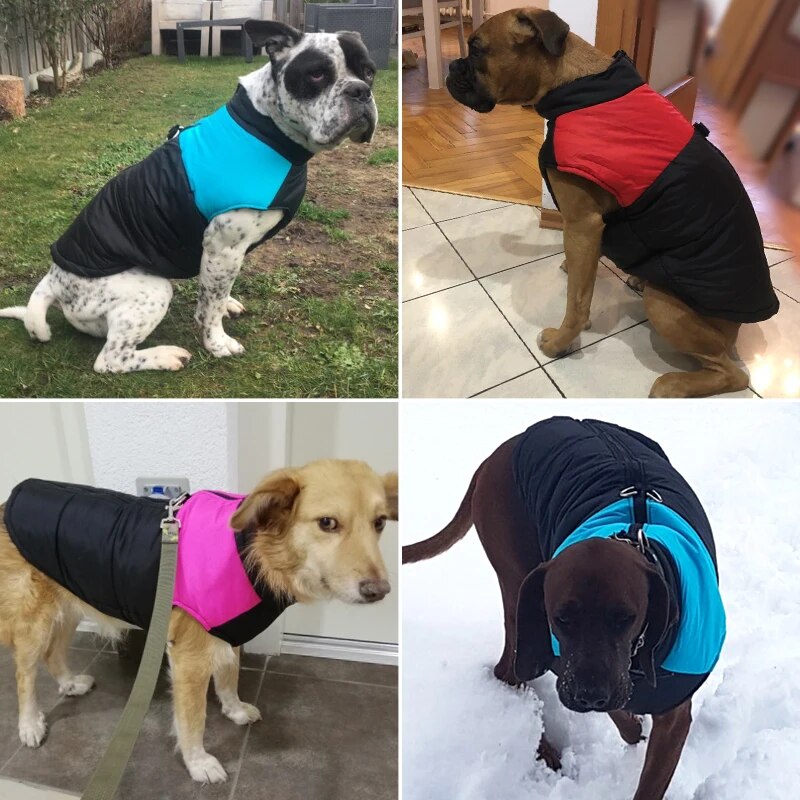 Big Dog Clothes Winter Warm Pet Vest Jacket Waterproof Dog Coat Clothes for Large Dog Bulldog Golden Retriever Labrador Clothing